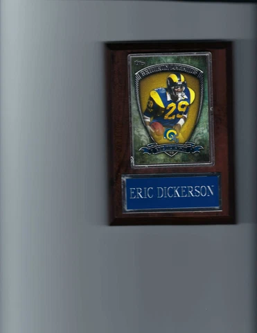 ERIC DICKERSON PLAQUE LOS ANGELES RAMS LA FOOTBALL NFL NEW   C Cover