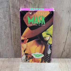 The Mask VHS Cameron Diaz, Jim Carrey- Vintage- Comedy - 1994- From Zero To Hero - Picture 1 of 6