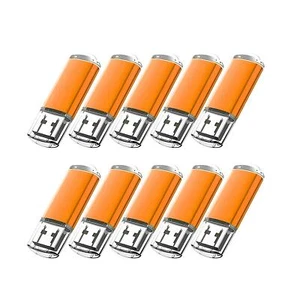 10x USB Stick 2.0 Orange Memory Speicherstick Speichermedien Flash Drive USB 2GB - Bild 1 von 7