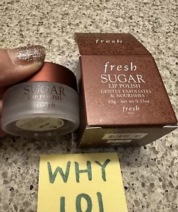 Fresh Sugar Lip Polish Gently Exfoliates & Nourishes .35oz/10g FULL SZ SEALED - Picture 1 of 24