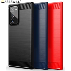 For Samsung Galaxy S25 S24 S23 S22 S21 FE Ultra Carbon Fiber TPU Case Cover - Picture 1 of 13