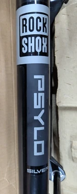 Garfo Rock Shox Psylo prata R 130mm preto MTB 29" - Nova decolagem - Imagem 1 de 4
