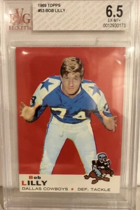 1969 Topps #53 Bob Lilly BVG 6.5 HOF Cowboys - Picture 1 of 2