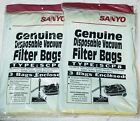Sanyo SCP8A Vacuum Bags 3 Per Pack. 6 Bags Total Genuine Product. New And Sealed