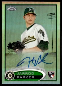 2012 Topps Chrome Refractors Jarrod Parker /499 Oakland Athletics #177 R65 - Picture 1 of 2