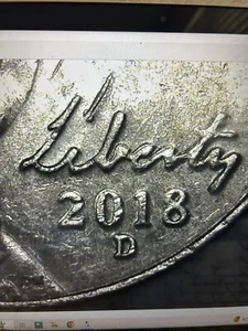 2018 D-Nickel Double Die Error on Obverse And Reverse - Picture 1 of 6