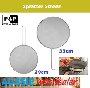 AU Cooking Anti Splatter Screen Splatter split Guard 29 33cm Diameter Kitchen - Picture 1 of 4