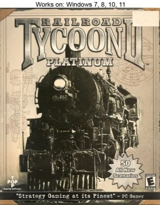 Railroad Tycoon II 2 Platinum PC Game 2001 Windows 10 11 - Image 1 of 2