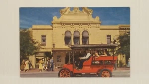 Disneyland Park Vintage 1950s Main St Surrey Postcard A6 Horseless Carriage - Picture 1 of 1