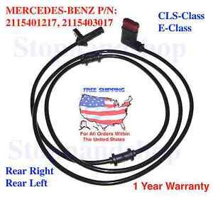 ABS Wheel Speed Sensor for Mercedes-Benz W211 W212 Rear Driver or Passenger Side