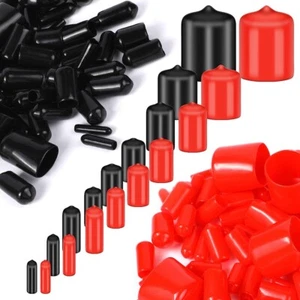 200 Pieces Rubber End Caps Flexible Screw Thread Bolt Protector Caps B2O87614 - Picture 1 of 7