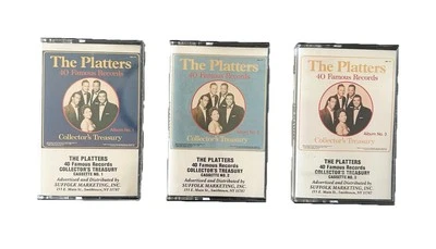 The Platters 40 Famous Records Collector's Treasury Collection 3 Cassettes Set - Image 1 of 4