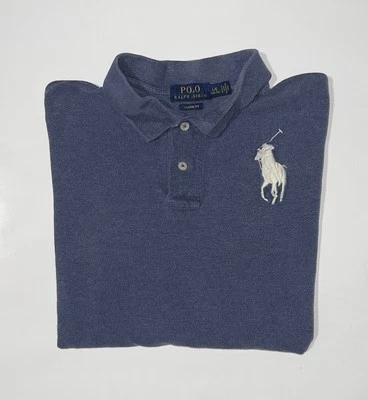 Polo Ralph Lauren Niño Azul L/S Big Pony #3 Calce Clásico Polo Talla Grande Foto 1 de 4