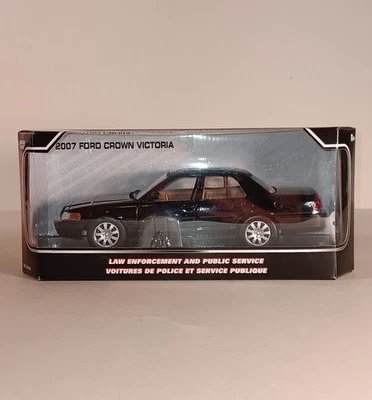 2007 Ford Crown Victoria Black/Black Police Interceptor 1/24 Motormax SEALED HTF - Image 1 of 4