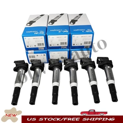 Delphi 6PCS Ignition Coil Fit For BMW 328i650i 550i M6 750i 12138616153 GN10571 - Изображение 1 из 4