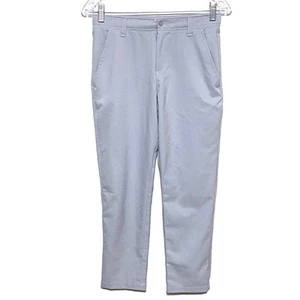Under Armour Gray Chino Khaki Pants Adjustable Waist Boys YMD Youth M Polyester - Picture 1 of 9