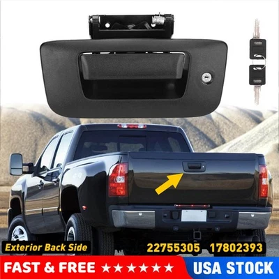 Комплект ручек и ободков замков задней двери для Chevrolet Silverado GMC Sierra 2007-2014 - Изображение 1 из 4