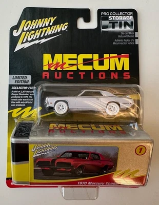 2024 Johnny Lightning 1970 Mercury Cougar Eliminator White Lightning ~ Tin - Image 1 of 4