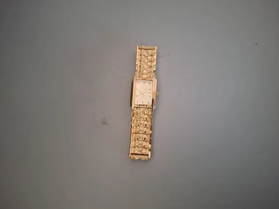 Reloj para mujer Elgin Diamond EG286NB dorado resistente al agua 100 pies Foto 1 de 4