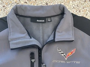 CORVETTE C7 Racing Auto Reebok Soft Shell Embroidered Jacket Men’s ADULT MEDIUM - Picture 1 of 10