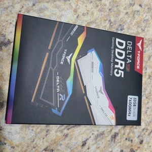 TEAMGROUP T-Force Delta RGB DDR5 Ram 32GB (2x16GB) 7600MHz PC5-60800 CL36 A-DIE - Afbeelding 1 van 7