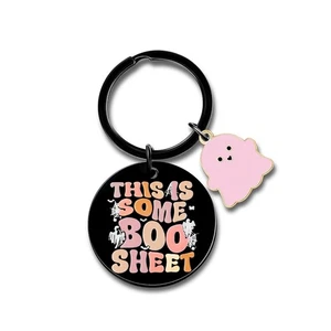 Halloween Keychain Gift for Women Teen Girls Spooky Basket Stuffer Accessories - Picture 1 of 5