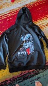 70er Jahre ROCK MUSIC GROUP KISS, GENE SIMMONS, DEMON, KAPUZENSWEATSHIRT, SELTEN, NEU - Bild 1 von 2