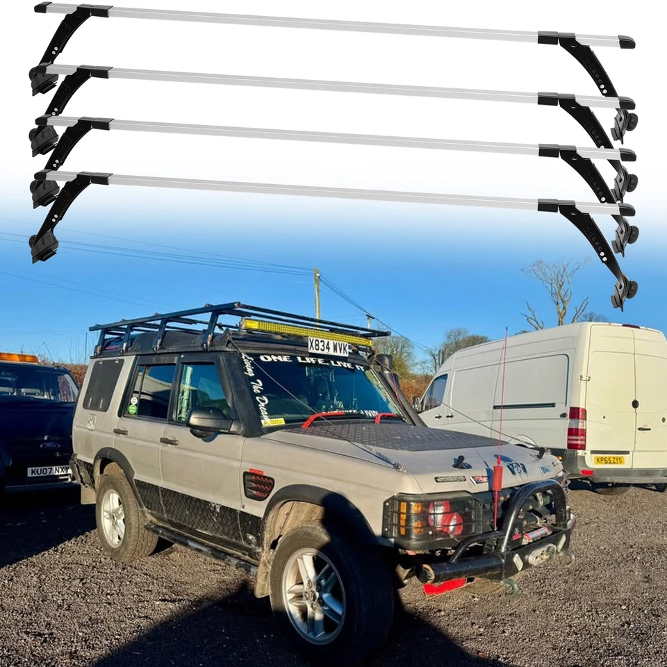 For Land Rover Discovery I II 63" Roof Rack Cross Bars Cargo Luggage Carrier Foto 1 de 4