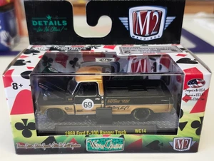 M2 Wild Cards 1969 Ford F-100 Ranger Truck in Black & Gold WC14 17-42 - Picture 1 of 6