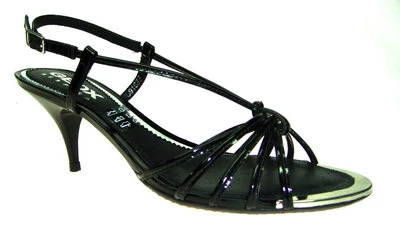 Sandalias de cuero para mujer GEOX D-Edie con patente F talla EU-36 US-6 Foto 1 de 4