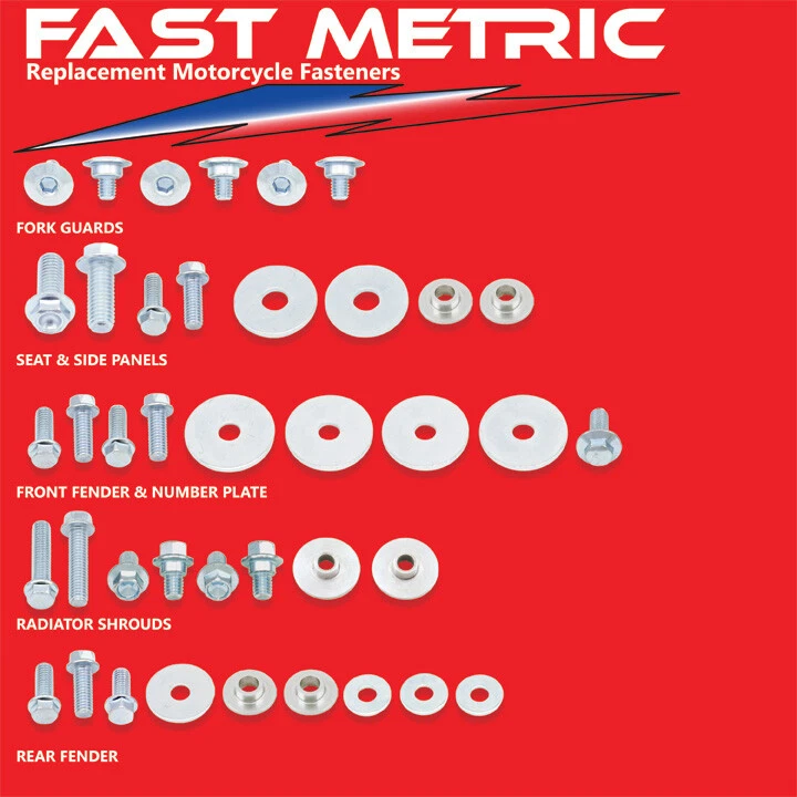 Kits de pernos de plástico y carrocería CR 500 1990-2001 - CADA sujetador que necesitas - GARANTIZADO Foto 1 de 1