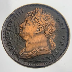 1822 Dot After Date Great Britain One 1 Farthing KM# 677 Circulated Coin BB037 - Picture 1 of 9