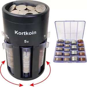 Automatic Coin Sorter 5-In-1 Coin Counter with Coin Wrappers, Sort Your Loose - Picture 1 of 12