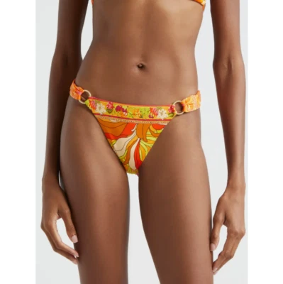 NUEVO CON ETIQUETAS - Pantalones de bikini con anillo Camilla "The Flower Child Society", varios - EE. UU. 8/medianos Foto 1 de 4