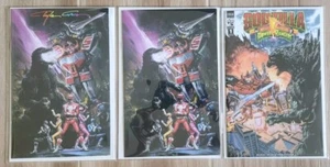 Godzilla vs Mighty Morphin Power Rangers #1 Clayton Crain Virgin, 1:10, Infinity - Foto 1 di 5