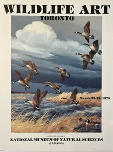 Maynard Reece - Dark Sky - Canada Geese - Rare Poster - MINT - Bild 1 von 1