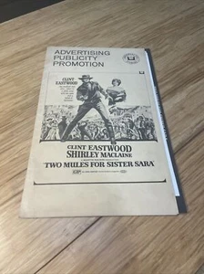 Vintage 1970 Two Mules for Sister Sara Movie Film Cinema Press Kit Eastwood KG - Picture 1 of 20