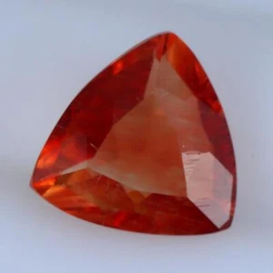 1.90Cts Natural Red Andesine Labradorite Trillion Cut Loose Gemstone - Picture 1 of 3