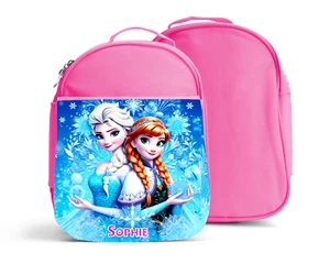 Personalised Lunch Bag Ana Elsa Kids Insulated Lunch Box Girls School - Picture 1 of 4