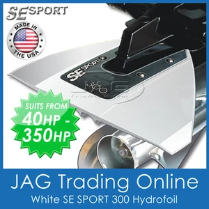 SE SPORT 300 WHITE HYDROFOIL - OUTBOARD / BOAT MOTOR STABILISER- Suits 40-350HP - Picture 1 of 4