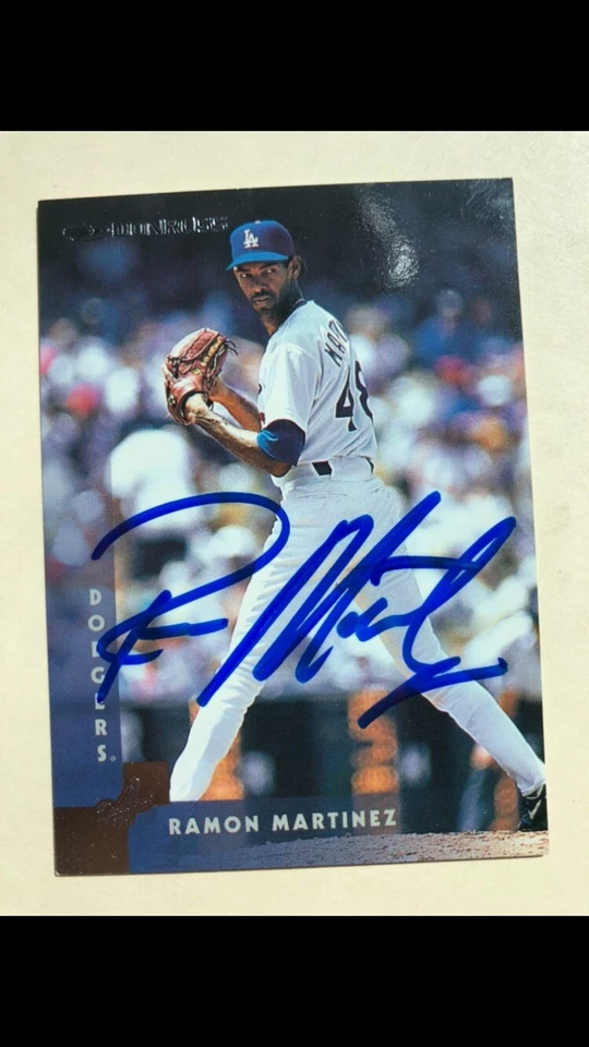 1997 Donruss Los Angeles Dodgers Ramon Martinez Autographed Baseball Card #198 - Image 1 of 1
