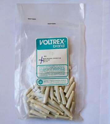 Conectores terminales de frijol autoempalmes marca Voltrex SPC-P-C-CH cantidad 50 Foto 1 de 2