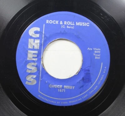 50'S & 60'S 45 Chuck Berry - Rock & Roll Music / Blue Feeling On Chess - Image 1 of 2