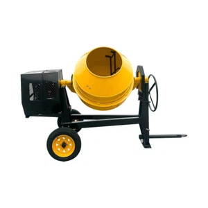 Towable 17 Cubic Feet Cement Mixer 12V  Electric Starter Gas Tow Concrete 13HP - Picture 1 of 12