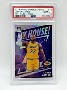 2019 Donruss Optic My House! Holo LeBron James #13 PSA 10 - Picture 1 of 2