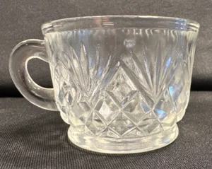 Ananas Diamant und Fächer Punschbecher von L. E. Smith Glas - Bild 1 von 2