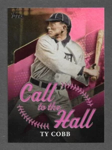 2025 Topps Baseball Serie 1 #CTH-3 Ty Cobb PINK Parallel Karte Call Hall - Bild 1 von 2