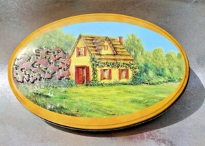 Casa de campo ovalada galleta de mantequilla brasileña en relieve galleta, 9,5"" x 6"" x 1,5"" 1,5 - Imagen 1 de 5