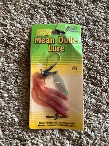 Vintage Original MISTER TWISTER 3" Mean Dude FISHING LURE Spin Combo NOS - Picture 1 of 2
