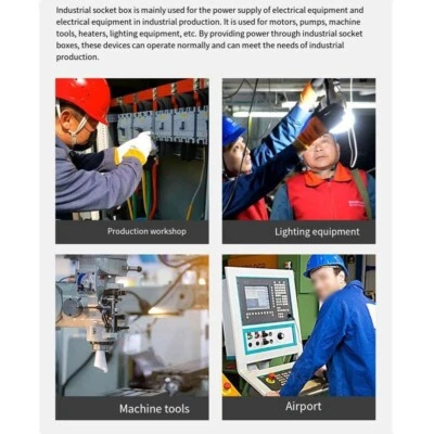 Weatherproof Outdoor Distribution Box Wall Mount Construction Site Power Socket - Image 1 of 3